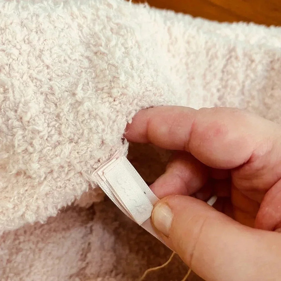 SKIMS Cozy Knit Pants 2X/3X in Dusk Pink Wide Leg Teddy Lounge Boucle Kardashian - Picture 12 of 16